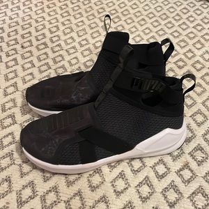 Black Puma Athletic Cut Out Shoes
